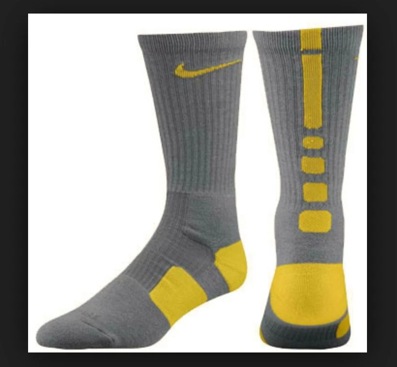 yellow nike basketball socks