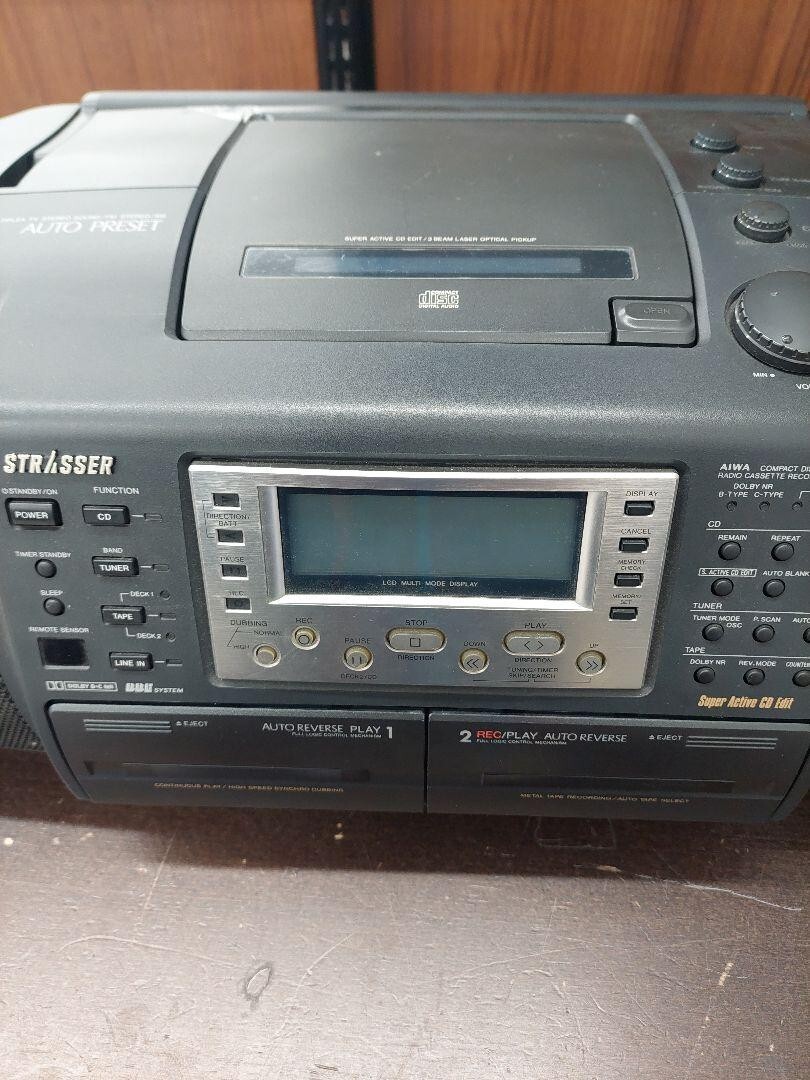 アイワ　AIWA STRASSER CSD-SR8 CDラジカセ AIWA STRASSER CSD-SR8 Bluetooth CD Radio-Cassette Player