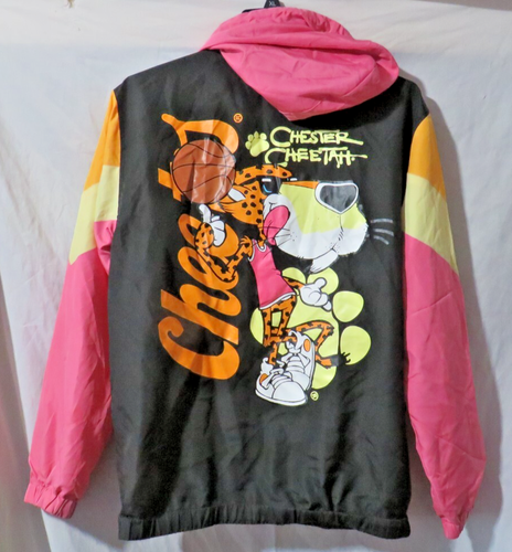 Cheetos Chester Cheetah Basketball Hooded Pullover Windbreaker Adult Size Small
