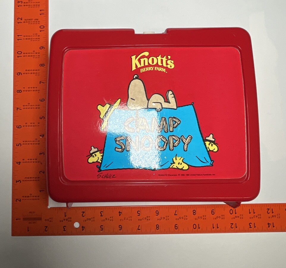 プーさんの家 　Lunch Box　Vintage　Made in USA RARE Vintage 1965 Knott's Berry Farm Camp Snoopy Lunch Box Without