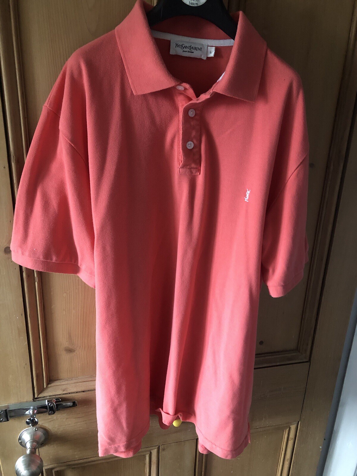 polo yves saint laurent YSL rosa grande usata molto buona