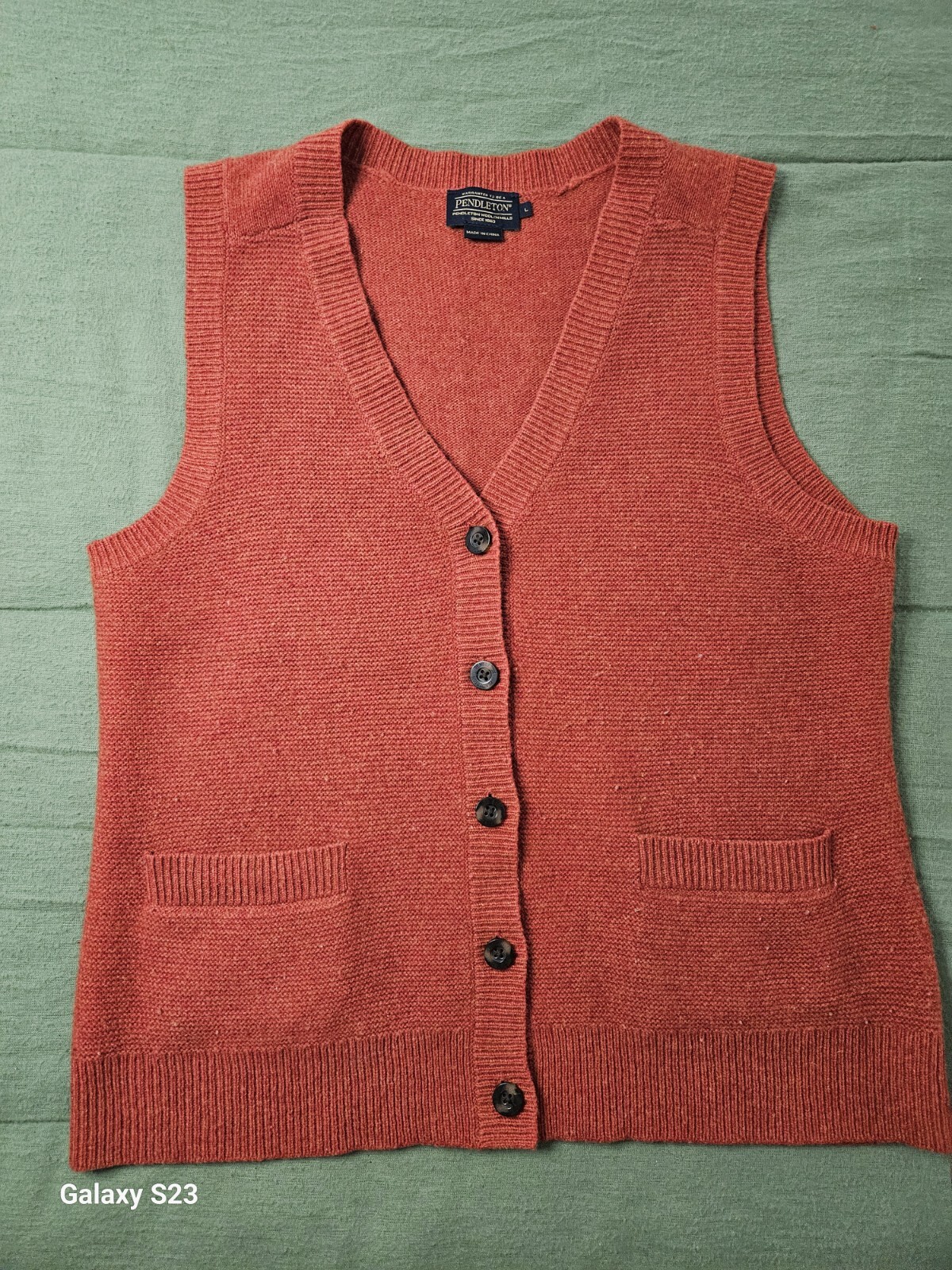 Vintage Pendleton V Neck Sweater. Missing Tag. - image 1