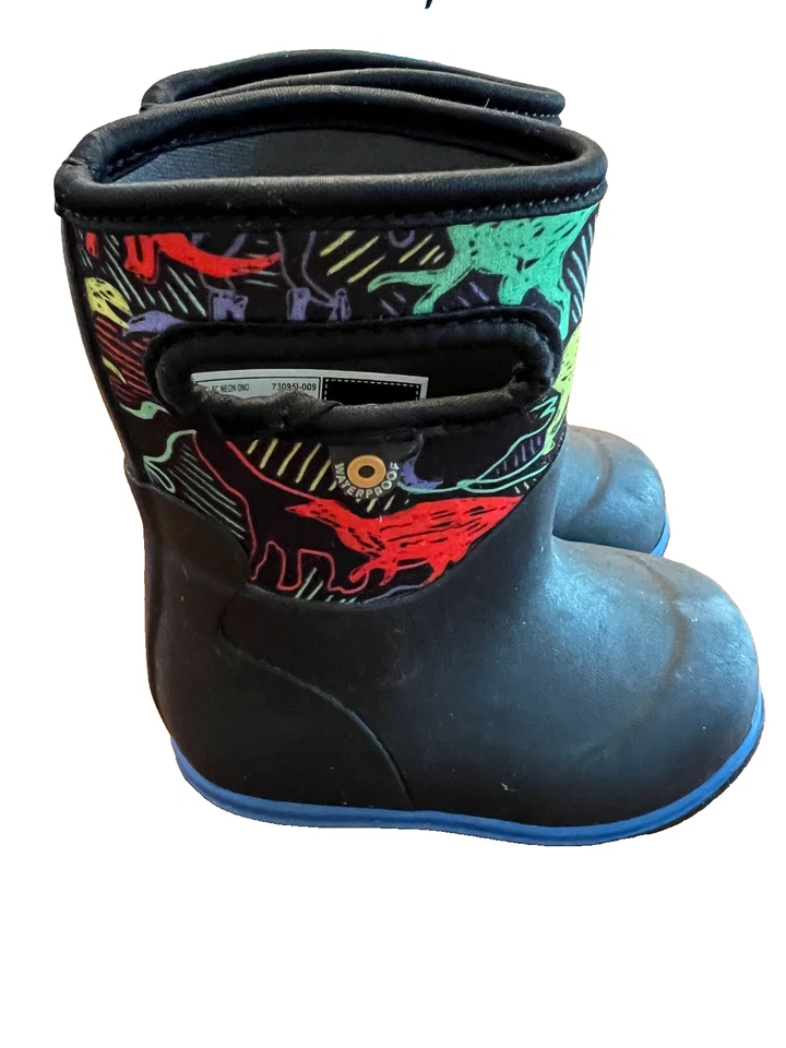 Bogs Baby Classic Neon Dino Boots - Image 4 of 4