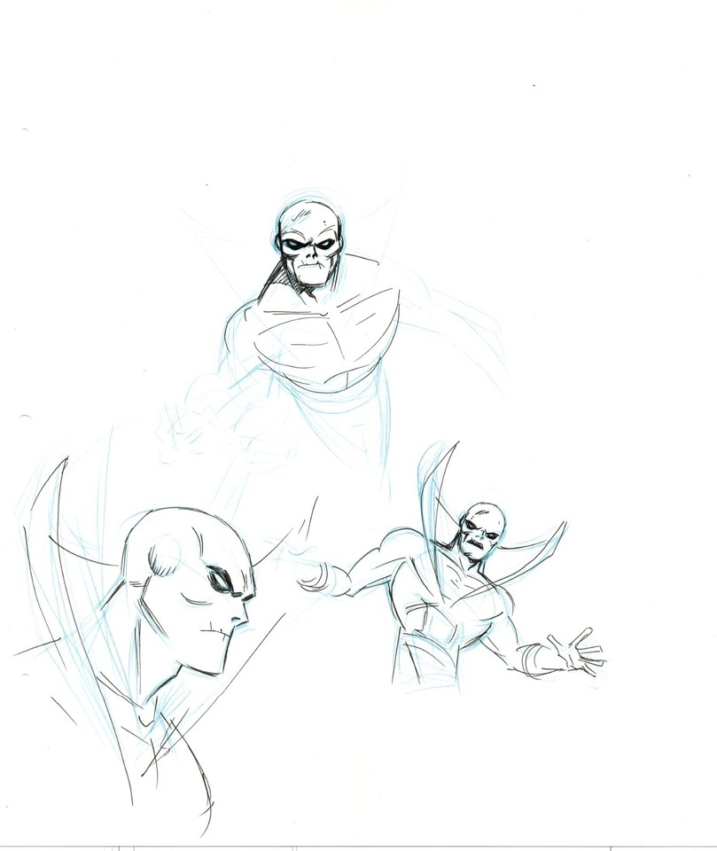 Dave Bullock Hand-Drawn Comic Illustration for Covers n Book DC H11 Comic Art