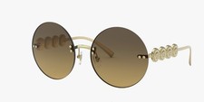 Modern Luxe VERSACE VE2214-125213 Round Gold Brown Gradient Women's Sunglasses