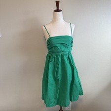 Target Green Mini Dress Square Neck Spaghetti Strap