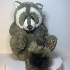 VTG Lou Rankin Friends Dakin Sammy Raccoon Plush Stuffed Toy 13" Body 9" Tail