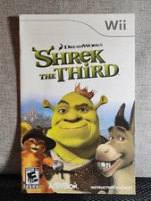 Shrek the Third Instruction Booklet - Manual Only - Nintendo Wii