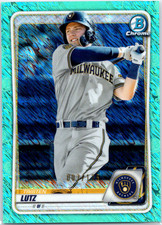 2020 Bowman Chrome Prospects Tristen Lutz #BCP-81 Aqua Shimmer Refractor /125