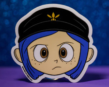 Angry Coraline Face Sticker Spooksieboo