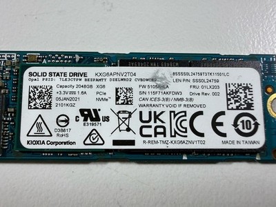 Toshiba / Kioxia XG6 2T M.2 NVME Solid State Drive Notebook SSD