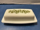 Vintage Pyrex Spring Blossom Butter Dish Crazy Daisy Top & Bottom