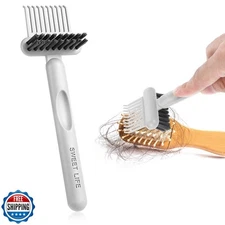 Brush Cleaning Tool 2-In-1 Comb Cleaner Effective Hairbrush Cleaner Small and