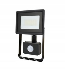 20W LED Floodlight 4000K 1640lm IP65 Black Pir