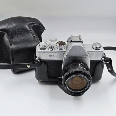 Mamiya 500 TL Vintage Kamera - Ungetestet, Tragebeutel Inklusive