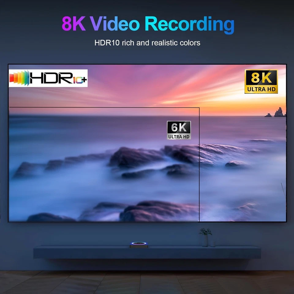 Android tv box X13 tv box Android 13.0 4GB RAM 32GB ROM RK3528 Quad Core 64bit - Immagine 3 di 4