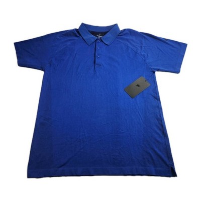 Fabletics Polo Shirt Men Size XL Blue Short Sleeve Active Golf Adult Top New NWT