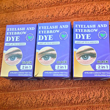 2 in 1 Lasting Black Eyelash & Eyebrow Tint Dye, Tint Formulation 7ml
