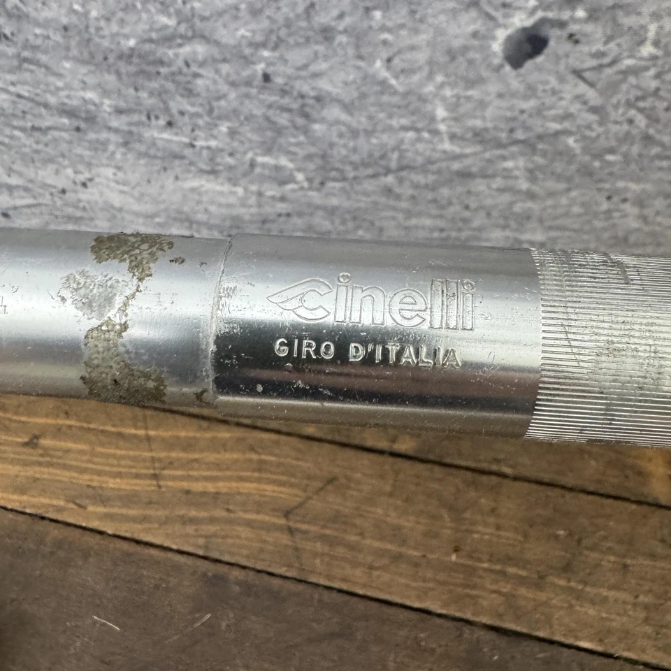 Cinelli 64-40 Giro D'Italia Road Bike Drop Handlebar 40cm 26.4mm 300g Silver 400 - Image 3 of 4