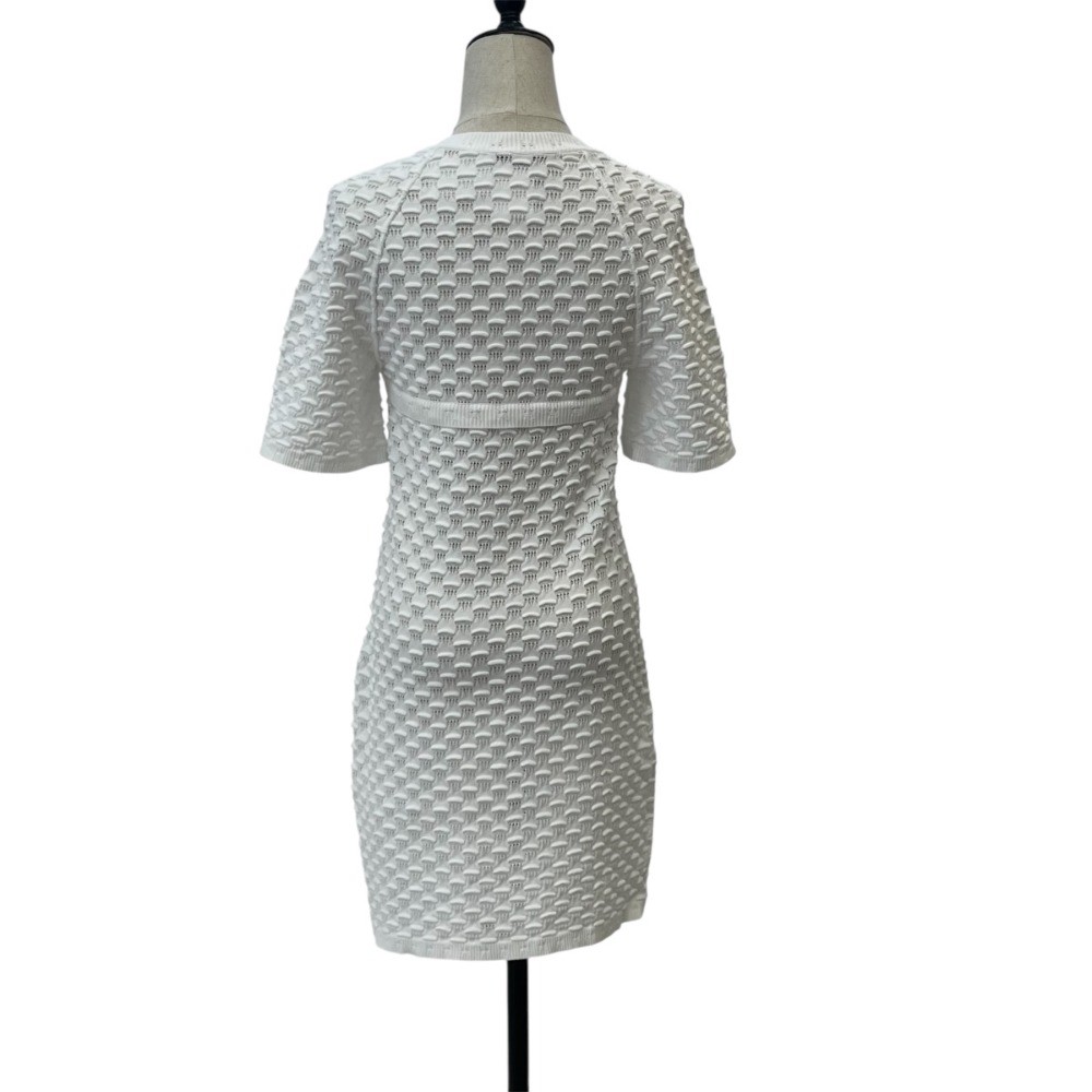 CHANEL Cleaned Coco Mark Button Short Sleeve Knit… - image 5