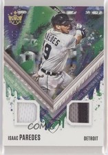 2021 Panini Diamond Kings DK Materials Holo Gold 12/50 Isaac Paredes #DKM-IP o7m