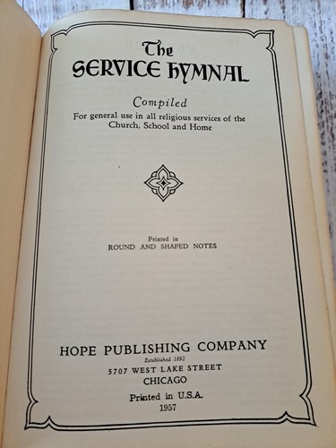 The Service Hymnal ~ Hope Publishing Company 1957 ~ Worship Music - Foto 10 di 14