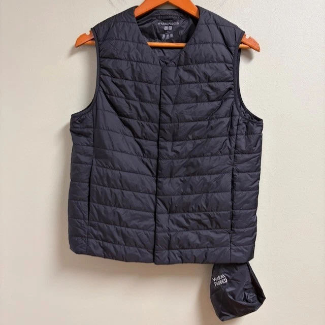 Uniqlo Mens Heattech Pufftech Warm Padded Vest Size *M Snap Packable Lightweight
Opens in a new wind