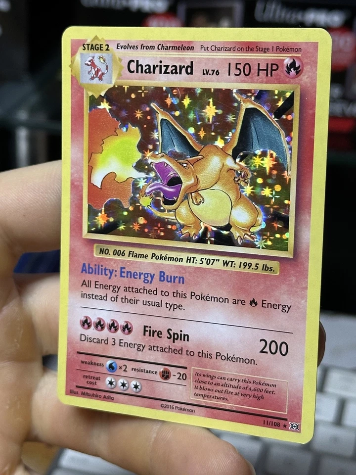 Charizard 11/108 XY Evolutions 2016 Holo Rare Pokémon Card TCG - Image 4 of 4