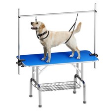 46'' Heavy Duty Grooming Table with Adjustable Arm and Clamps for Pet Dogs Cats