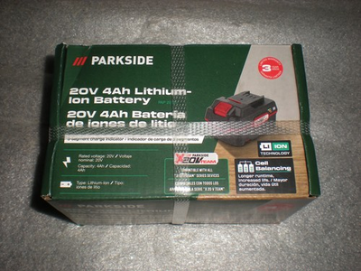 #ad New Genuine Original Parkside 20V 4Ah Rechargeable Lithium Ion Battery PAP 20 B3 $54.89