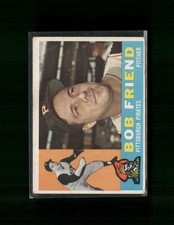 1960 Topps #437a Bob Friend : White back VG_EX
