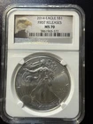 2014 Silver American Eagle MS-70 NGC First Releases