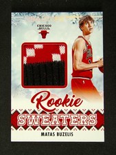 2024-25 Panini Hoops Matas Buzelis RC Rookie Sweaters Patch