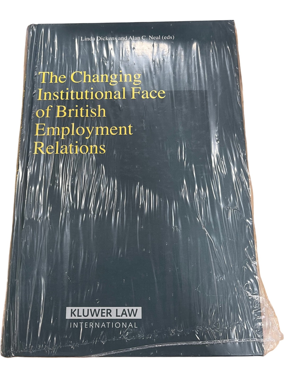 The Changing Institutional Face Of British Employment Relations Hardcover