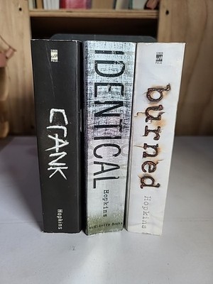 Ellen Hopkins 3 Book Lot Crank Identical Burned Paperback Simon Pulse YA