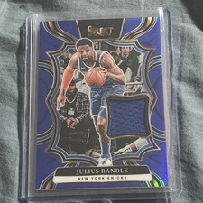 2024-25 Select Julius Randle THROW BACK Memorabilia Blue Prizm #/75