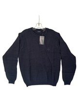 Mens Crew Neck Navy Blue size large izod sweater gray New With Tags