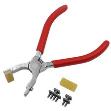 Silent Leather Hole Punch Tool - 4mm Stitching Pliers for Belts, Straps, Sadd...