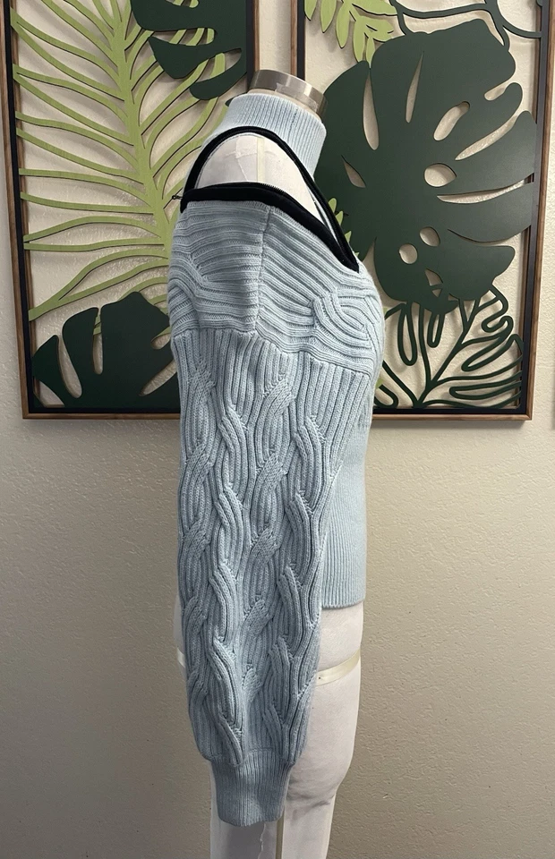 JONATHAN SIMKHAI SEXY REVELADO HOMBRO SUÉTER TALLA PEQUEÑA NUEVO SIN ETIQUETAS Foto 2 de 4