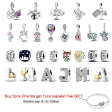 Optional Animal Love Cat Charm CZ For Women Bracelets Necklace 925 Silver Plated