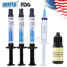Resina Composite Flowable, Gel Grabado y Adhesivo Dental para Luz Cura, A1/A2/A3