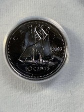 2000-W Canada 10 Cents Coin Graded MS 67 by ANACS