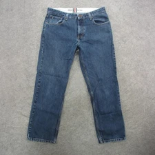 Tommy Hilfiger Jeans Mens 34x32 Blue Relaxed Freedom Y2K Vintage Straight Leg