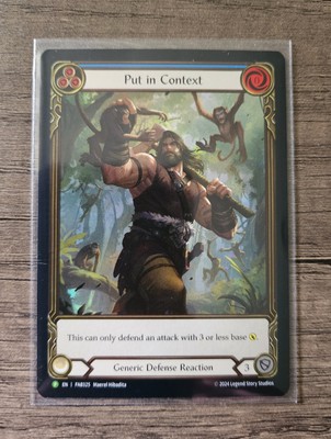 Put in Context Rainbow Foil Extended Art PROMO Flesh and Blood FAB325