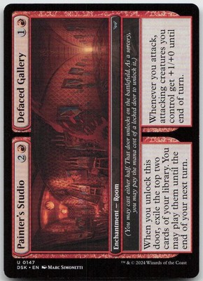 Painter's Studio // Defaced Gallery (147) Duskmourn: House of Horror NM - MTG