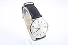 Vintage Omega Date Steel Hand Wind Dress Watch Ref 132.019 Working