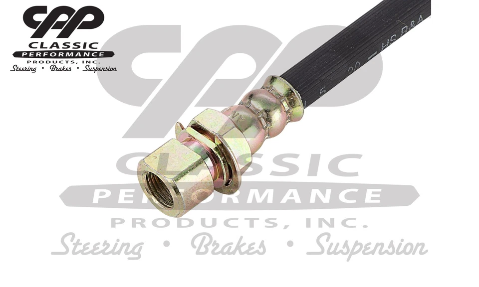 Manguera flexible de goma de freno trasero estilo fábrica Ford Mustang Mercury Cougar 1968-69 Foto 2 de 4