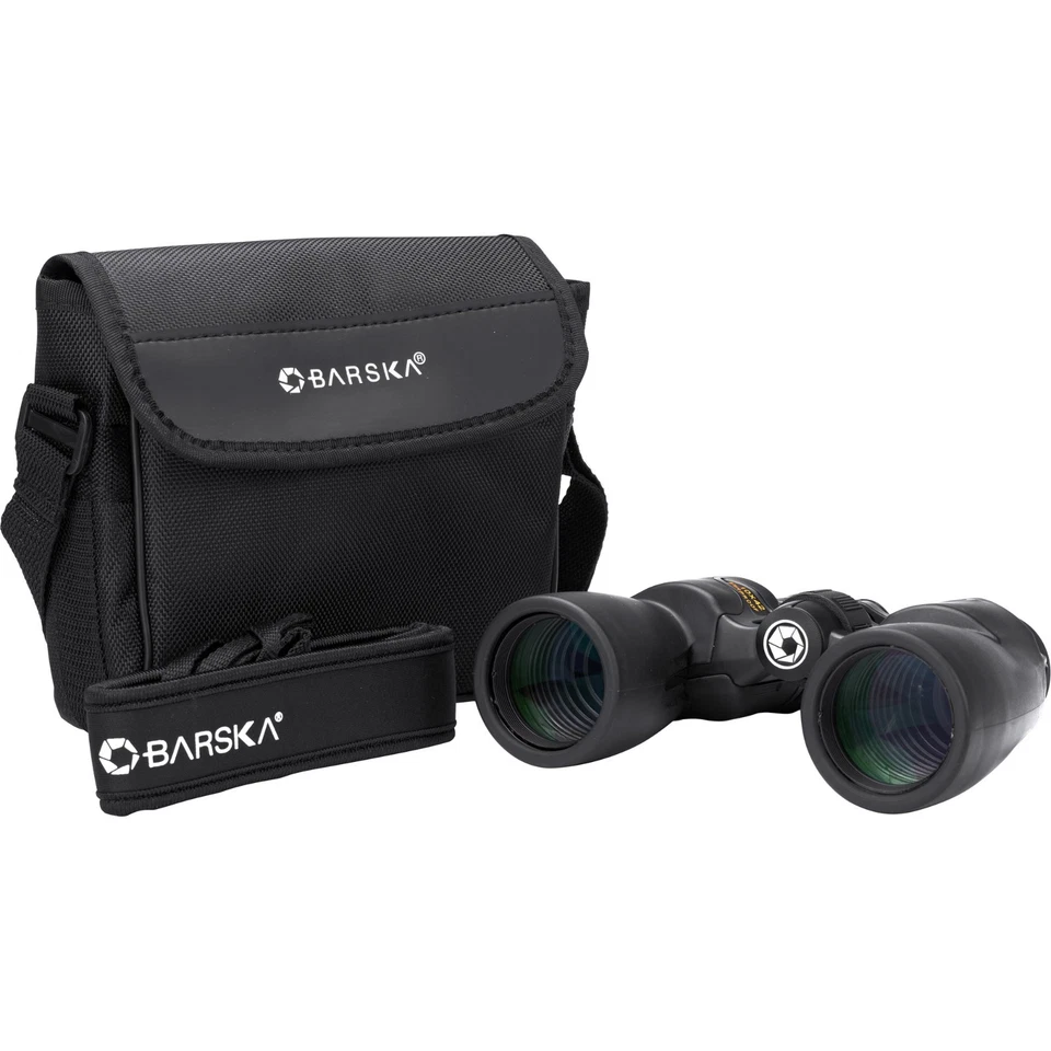 Barska Rubber Coat Crossover 10x 42mm Waterproof Binoculars + Strap & Case Bag - Image 2 of 4
