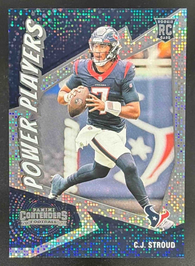 2023 Panini Football Contenders C.J. Stroud Power Players #24 RC Houston Texans