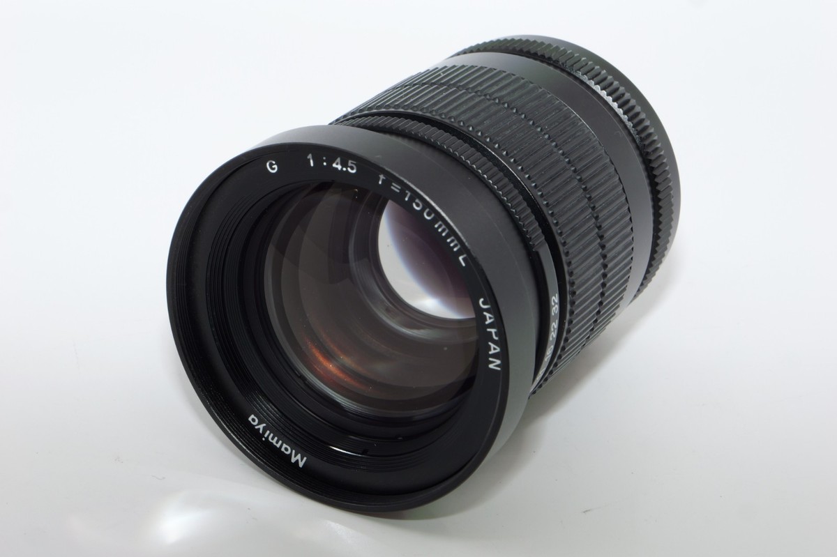 Mamiya G 150mm f4.5 L Telephoto Lens for Mamiya 6, 6MF. Hood